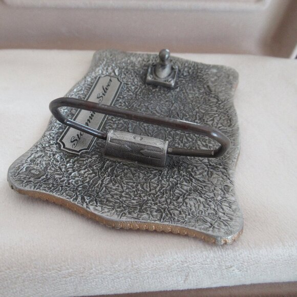 New, STORMING SILVER Silver & Gold Tone Western Style Belt Buckle - Picture 4 of 7